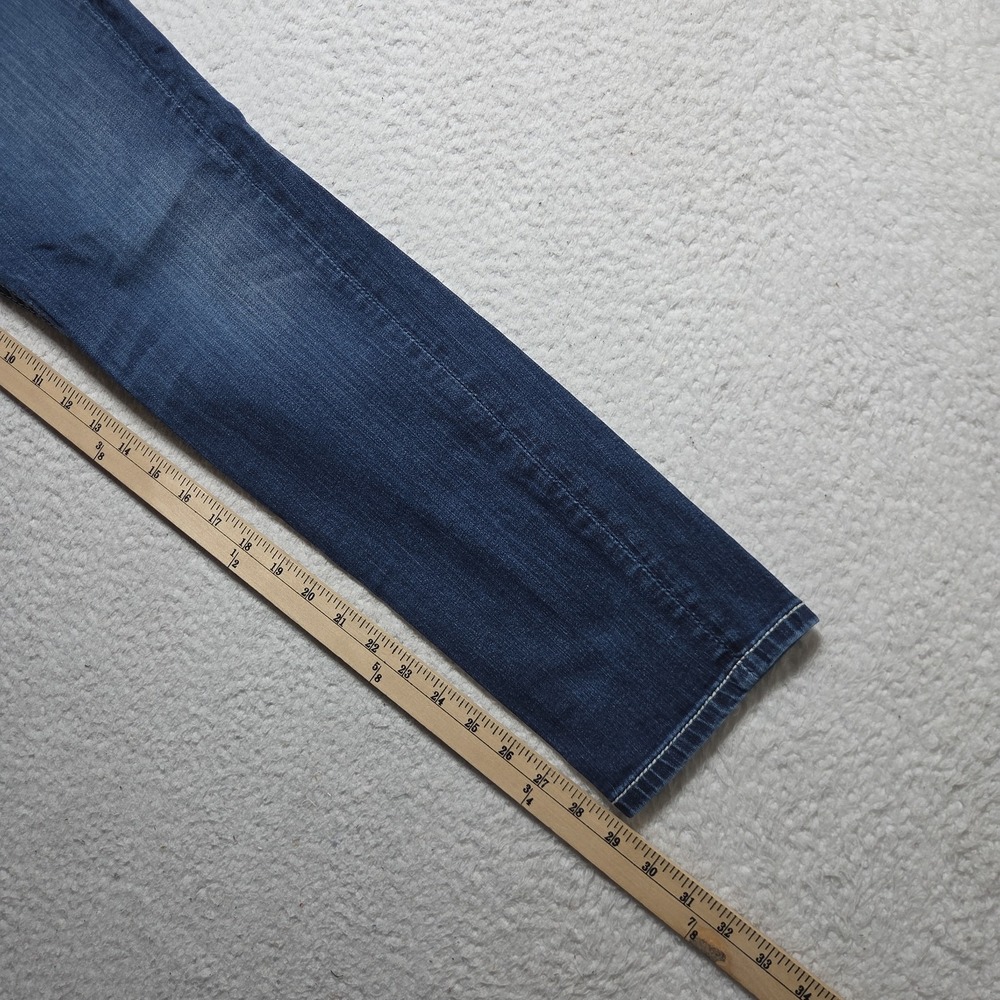 Miss Me Mid Rise Skinny Jeans Dark Wash Embroidered Rhinestone Size 30 - Picture 5 of 7